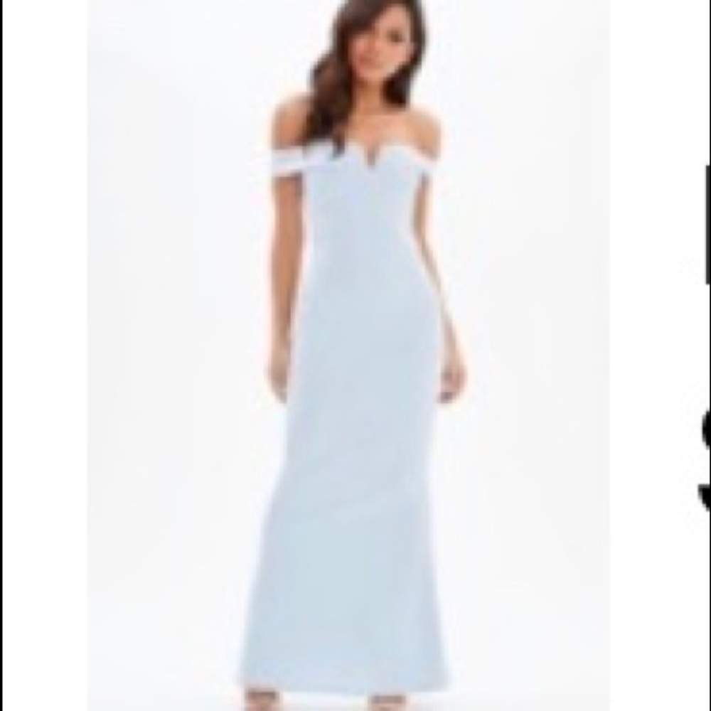 Missguided Maxi off the shoulder dress